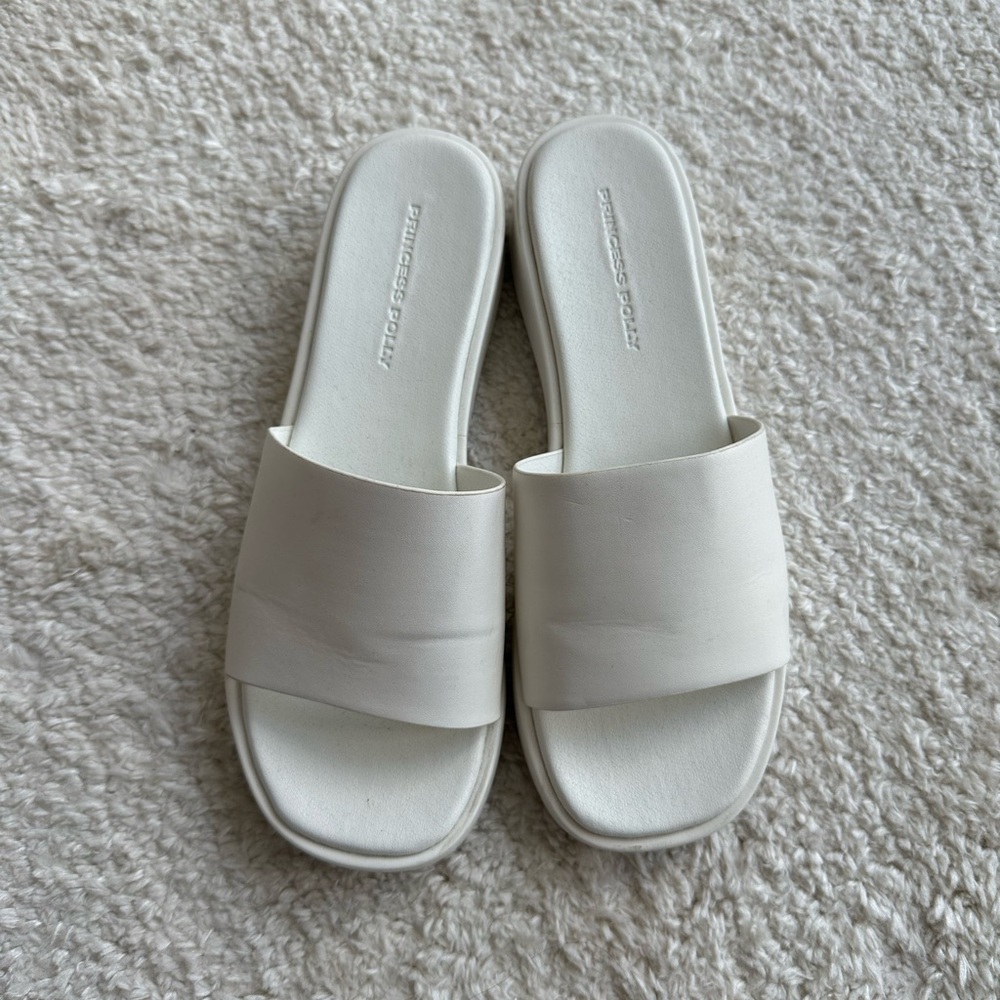 Princess Polly White Sandals